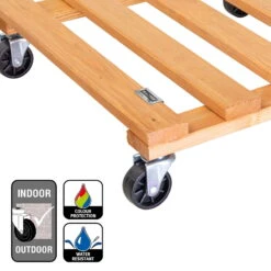 Multi Roller, Tragkraft 120 Kg, Hellbraun, Ca. 10 X 38 X 38 Cm -Kölle 0920600514multi roller kiefer kastanie 5 116711