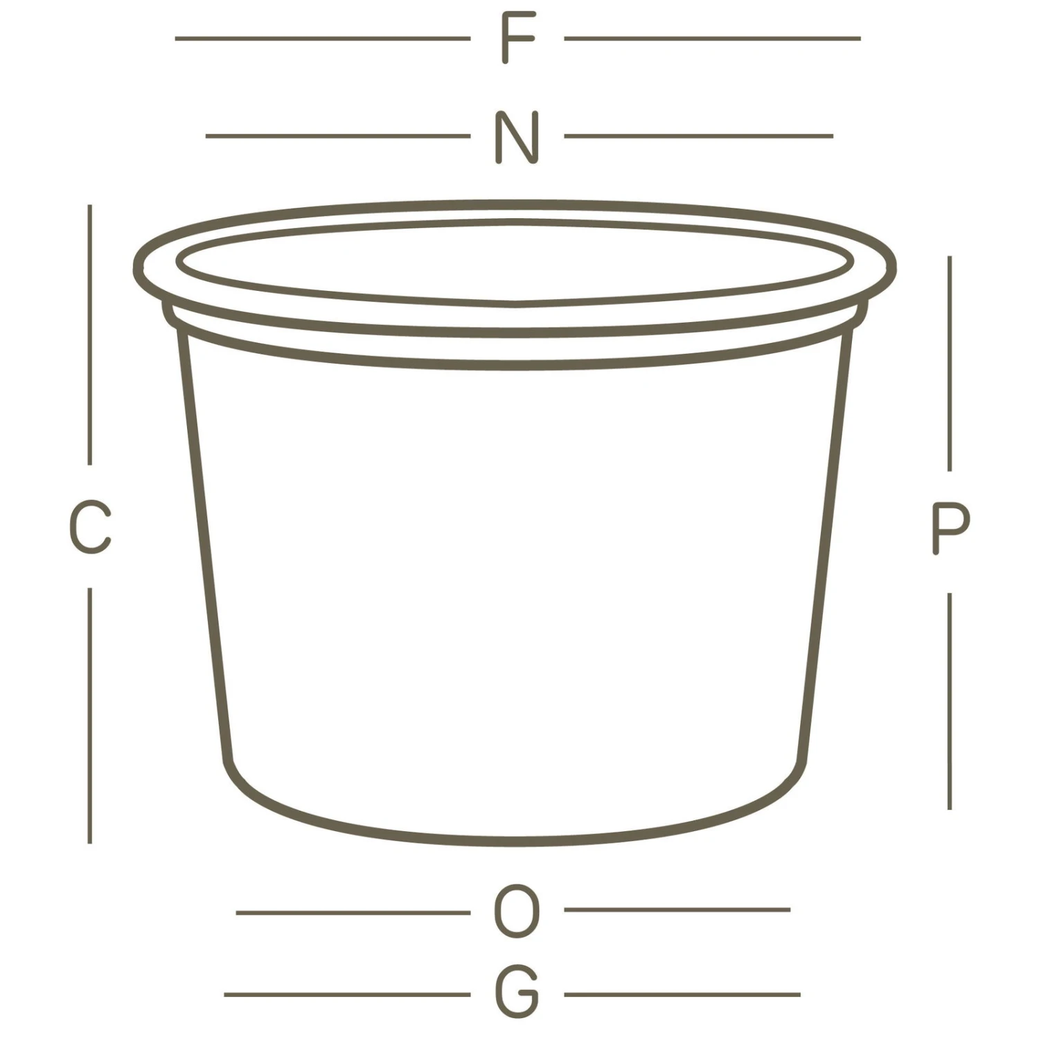 Euro 3 Plast Pflanzkübel "Cilindro" terra, Ø ca. 50 cm, Erdvol. 50 l Euro 3 Plast Pflanzkübel "Cilindro" Terra, Ø Ca. 50 Cm, Erdvol. 50 L -Kölle 3210100697 3210100842 Pflanzkuebel Cilindro technische Zeichnung 111255 1
