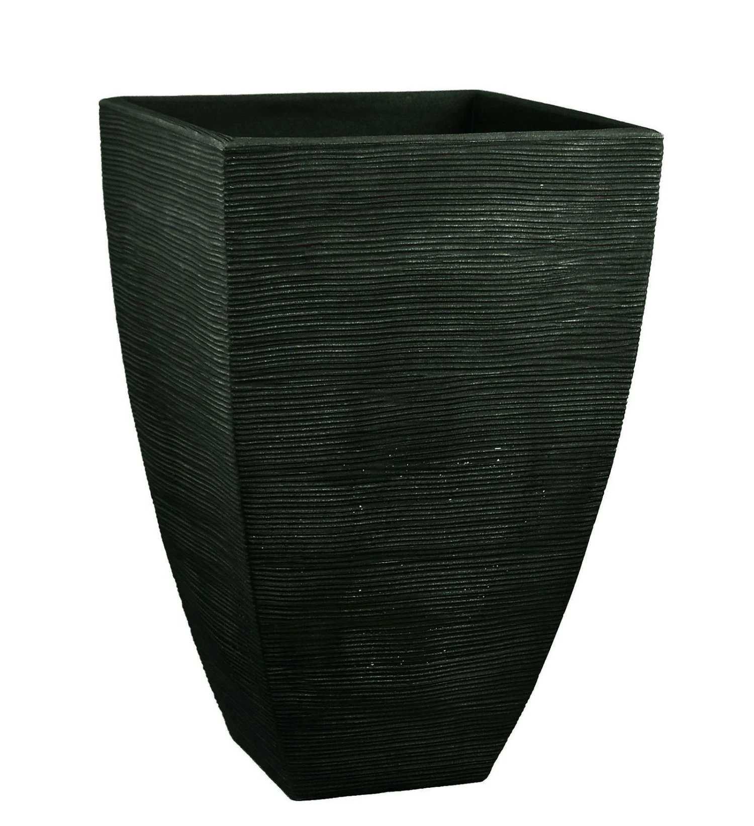 Pflanzgefäß "Mari" anthrazit, in Rillenoptik, 40x40x60 cm, Füllvol. 63 l Pflanzgefäß "Mari" Anthrazit, In Rillenoptik, 40x40x60 Cm, Füllvol. 63 L -Kölle