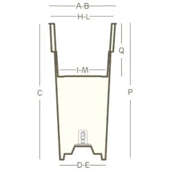 Euro 3 Plast Pflanzkübel "Duo Quadro" Mit Pflanzeinsatz 3 Euro 3 Plast Pflanzkübel "Duo Quadro" Mit Pflanzeinsatz -Kölle 3210103337 Pflanzkuebel Duo Quadro technische Zeichnung 111250