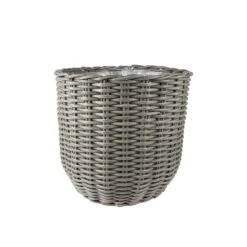 Pflanzkorb Jente, Grau, Ø 35 X H 30 Cm