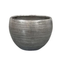 Pflanzgefäß 'Rowen', Silber, Ø 19 X H 13 Cm
