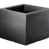 Pflanztrog "Kubus" Anthrazit, Ca. 40x40x34 Cm, Füllvolumen 25 L -Kölle 3230100476 Pflanztrog Kubus anthrazit 40x40xH34cm25Ltr 24012