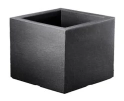 Pflanztrog "Kubus" Anthrazit, Ca. 40x40x34 Cm, Füllvolumen 25 L