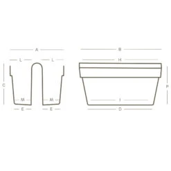 Kölle -Kölle 3230100993 Balkon Haengekasten Be Up Duo technische Zeichnung 111252 3
