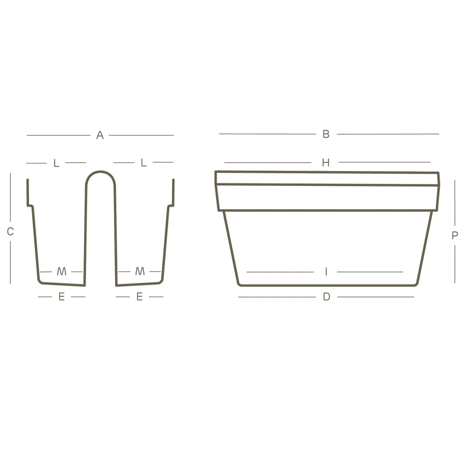 Balkon-Pflanzkasten „Be Up Duo“ in der Farbe Rosmarin, 50 cm / 18 Liter Balkon-Pflanzkasten „Be Up Duo“ In Der Farbe Rosmarin, 50 Cm / 18 Liter -Kölle 3230100993 Balkon Haengekasten Be Up Duo technische Zeichnung 111252