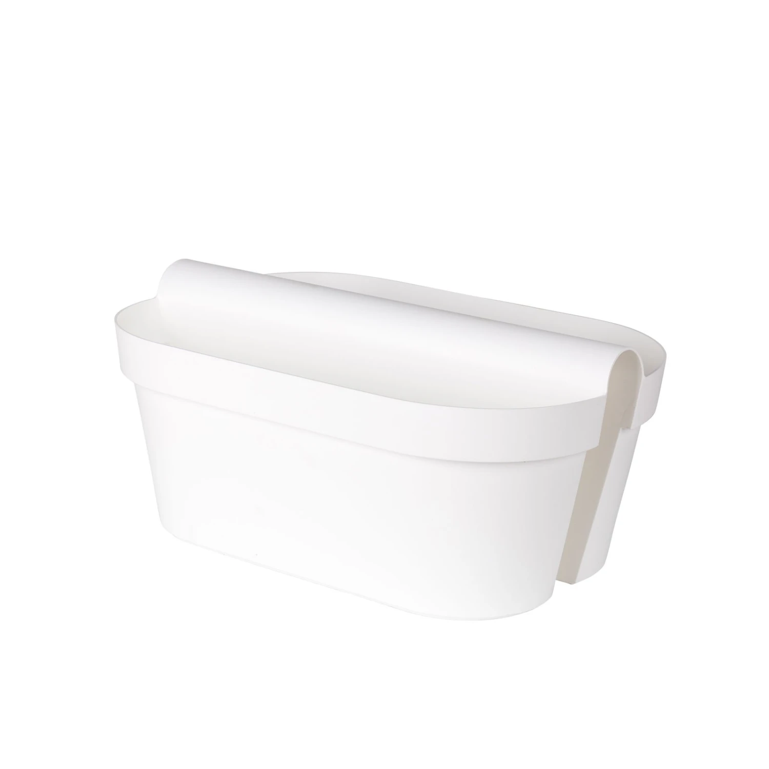 Balkon-Hängekasten „Be Up Duo“ In Der Farbe Weiß, 50 Cm / 18 Liter