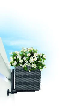 Lechuza Balkonkastenhalter Für Balconera Cottage, Schwarz, 2er-Set -Kölle 3240100090 Balkonkastenhalter schwarz fuer Balconera 4 5x19cm 1 25896