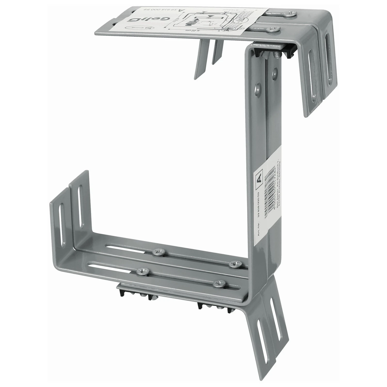 Blumenkastenhalter aus Bandeisen, grau Blumenkastenhalter Aus Bandeisen, Grau -Kölle 3240100141 Blumenkastenhalter aus Bandeisen beton 3 fach verstellbar1 115076